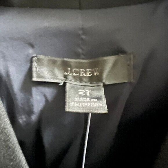 J.Crew $198 Tall Going Out Blazer In Stretch Twill Size T2 Black H2791 - Picture 9 of 9